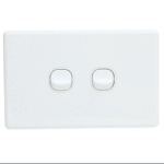 2 Gang 10A Switch Classic White