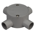 25mm 4 Way Shallow J/B Grey