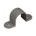 25mm Plastic Saddle Grey (100)
