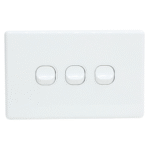 3 Gang 10A Switch Classic White