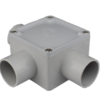 32mm 3 Way Square Box Grey