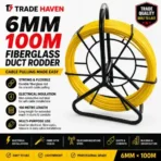 6MM*100M Fiberglass duct rodder - Image 2