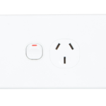 Single 10AMP Powerpoint Horizontal Classic