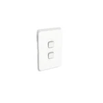 PDL382-VW PDL Iconic 2-Gang 20A 16AX Vertical Switch – Vivid White
