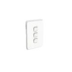 PDL383-VW PDL Iconic 3-Gang 20A 16AX Vertical Switch – Vivid White