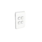 PDL384-VW PDL Iconic 4-Gang 20A 16AX Vertical Switch – Vivid White
