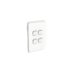 PDL384-VW PDL Iconic 4-Gang 20A 16AX Vertical Switch – Vivid White
