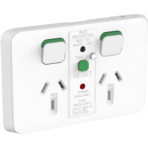 PDL Iconic Power Outlet Twin, 30mA, RCDProtected 10A