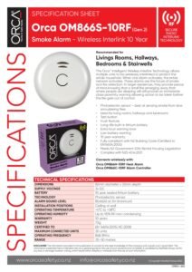 Orca 10 Year Wireless Interlink Smoke Alarm - Image 4