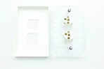 PDL 600 SERIES TWO GANG SWITCH - 20A, WHITE - Image 3
