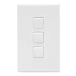 PDL 600 3GANG SWITCH-20A WHITE