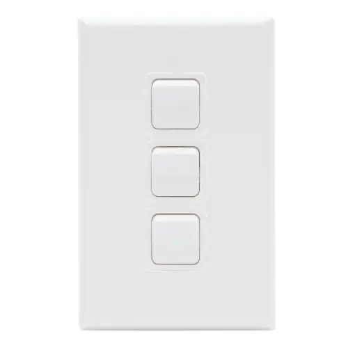 PDL683WH webp PDL 600 3GANG SWITCH-20A WHITE - Image 1