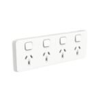PDL395H4-VW Iconic Sw Socket 10A 4Way Horiz White