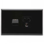 PDL 600 Outlet Single10A H BK