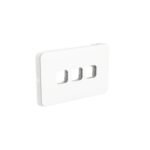 PDL3323GC-VW Iconic Grid + Skin Assembly 3-Gang | Vivid White