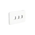 PDL333GC-VW Iconic Grid + Skin Assembly 3-Gang | Vivid White