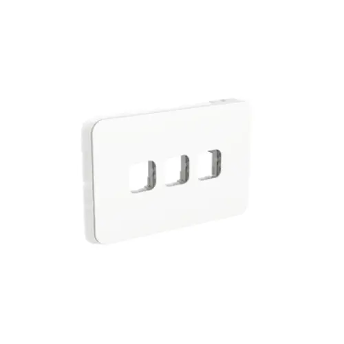 PDL333GC-VW PDL Iconic 3-Gang Grid + Skin Assembly PDL333GC-VW Iconic Grid + Skin Assembly 3-Gang | Vivid White - Image 1