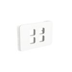 PDL3324GC-VW Iconic Grid + Skin Assembly 4-Gang | Vivid White