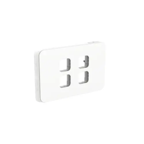 PDL334GC-VW PDL Iconic 4-Gang Grid + Skin Assembly PDL334GC-VW Iconic Grid + Skin Assembly 4-Gang | Vivid White - Image 1