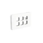 PDL336GC-VW Iconic Grid + Skin Assembly 6-Gang | Vivid White