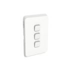 PDL383VW 3 Gang Switch  20A/16AX White Iconic