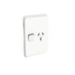 PDL391-VW Iconic  Socket 10A Single Vert White