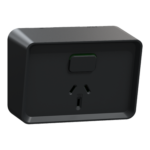 PDL0394-BK Iconic Outdoor Outlet Single 10A H BK