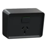 PDL0394-BK PDL Iconic Outdoor Outlet Single 10A H BK