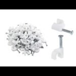 5mm Cable Clips White (100)