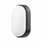 10W Oval IP65 Bulkhead Black