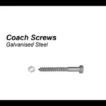 10mm x 100mm Hex HD Coach Screw Galvanised 4.8 HD