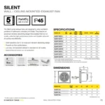 Fantech 100MM SILENT Wall Exhaust Fan - Image 2