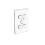 PDL Pro Series Switch  5-gang 20A - White