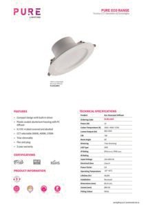 Downlight LED 10W 3-57K 95mm PureLED - Image 2