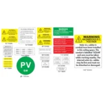 PGK SE019 Solar PV Warning Label Kit