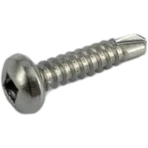 8g x 20mm Pan Square #2 Self- Drilling Screw T410 Stainless Steel (100)