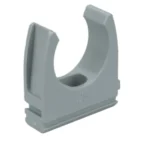 25mm Grey Conduit Clip 1 Hole