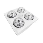 125mm Bathroom Heat Light 4 Heat Lamps – Fan & LED Light